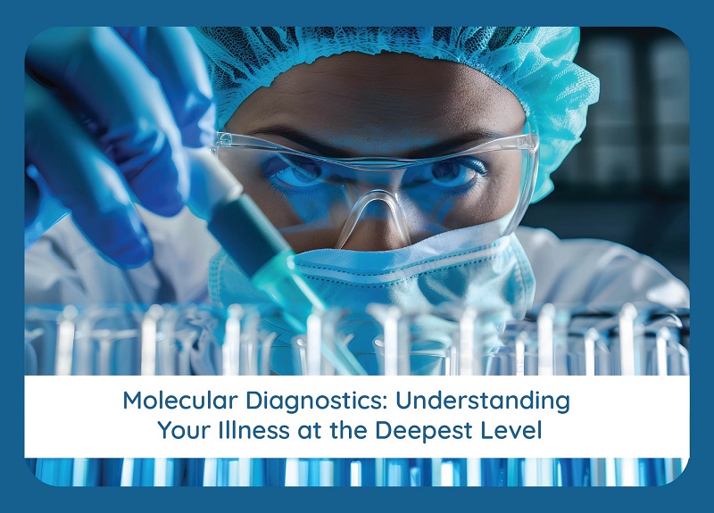 Scientist performing molecular diagnostics
